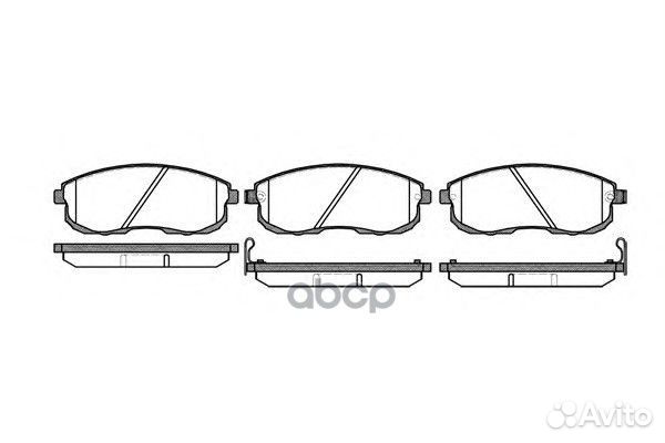 Колодки тормозные дисковые 41060AM890 nissan