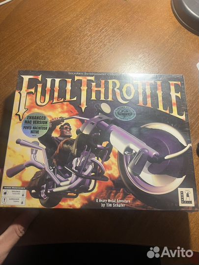 Full Throttle Mac редкая запечатанная 1995