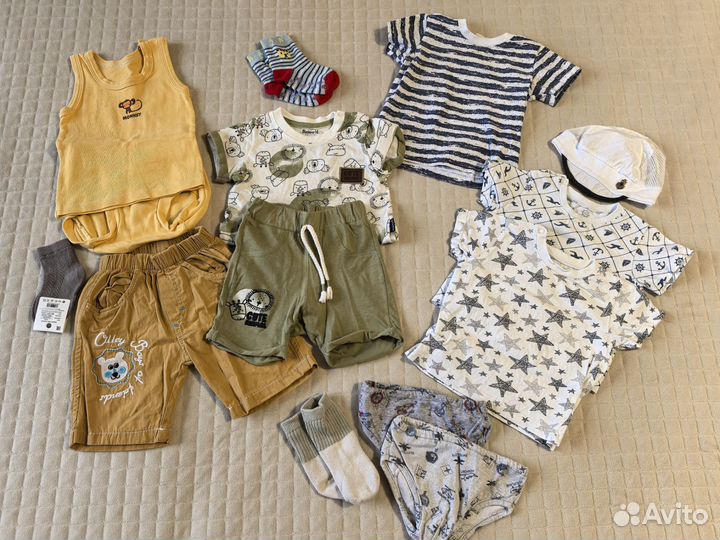 Вещи пакетом на мальчика 62 68