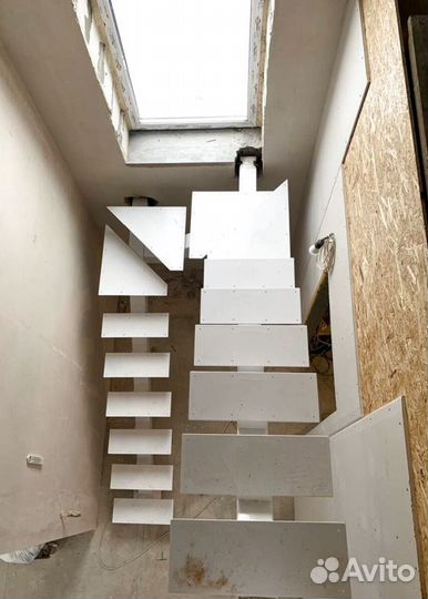 Забежная лестница с установкой