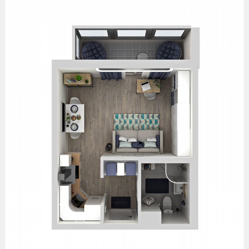 Квартира-студия, 25,3 м², 13/15 эт.
