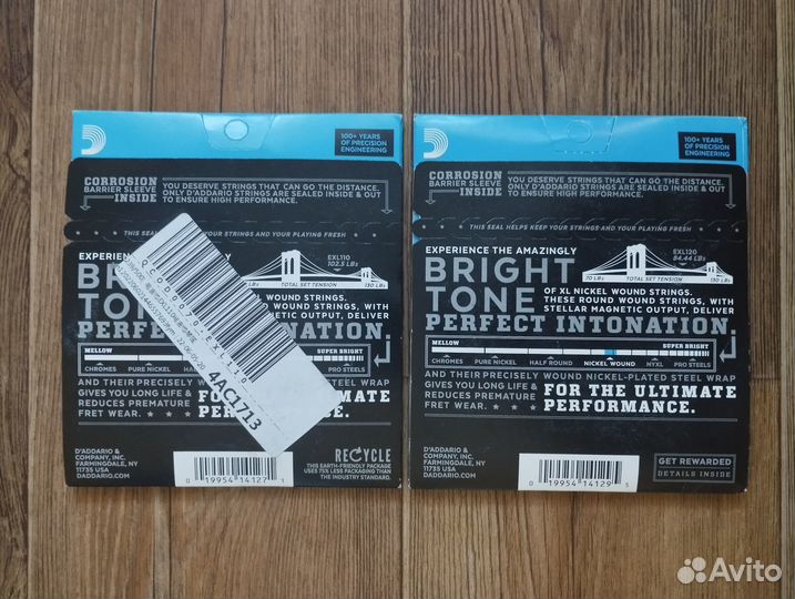 Струны для электрогитары D'Addario