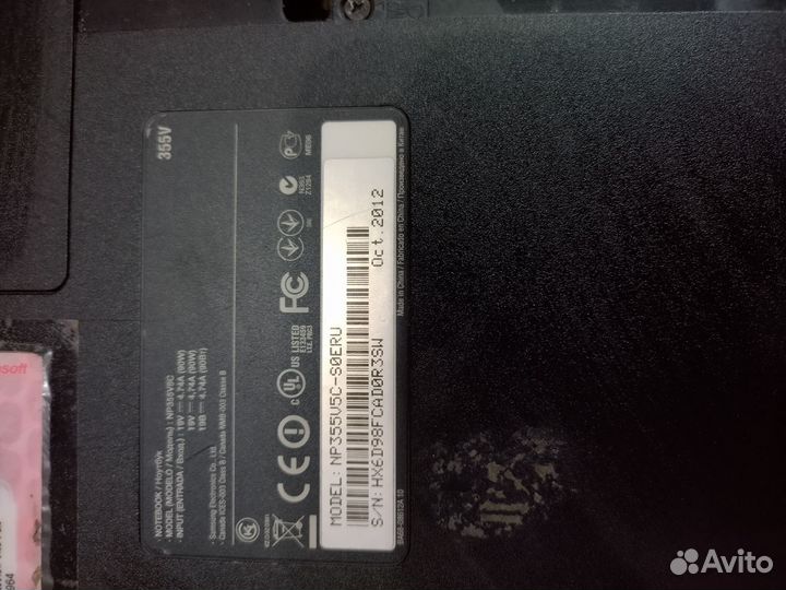 Ноутбук Samsung 355V