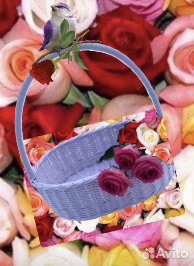 Корзина плетеная лукошко