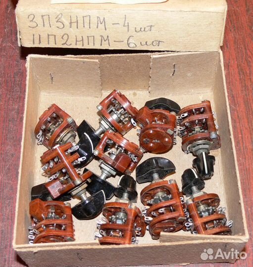 Переключатели галетные для радиоаппаратуры