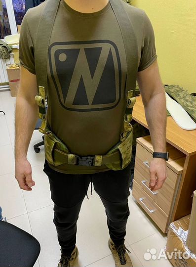 Боевой пояс с баллистической защитой и лямками Бр1