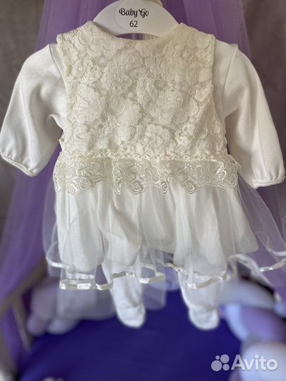 Костюм для новорожденной девочки р. 56