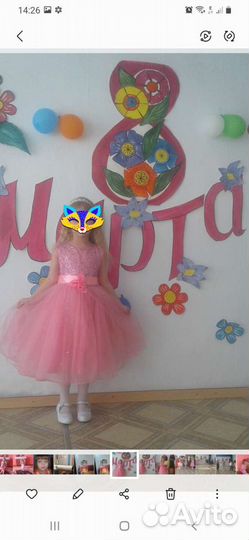 Платье для девочки на выпускной в детский сад