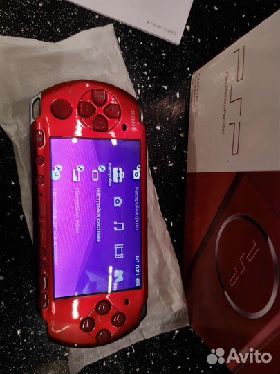 Sony PSP 3008 новая из коробки, по 6.60. Красная