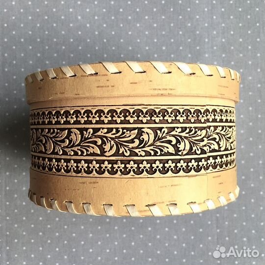 Береста. Берестяная шкатулка, короб