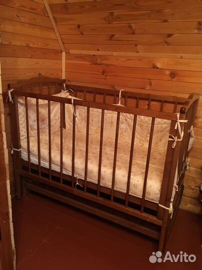 Кровать детская Можга Кристина С 614 + матрас