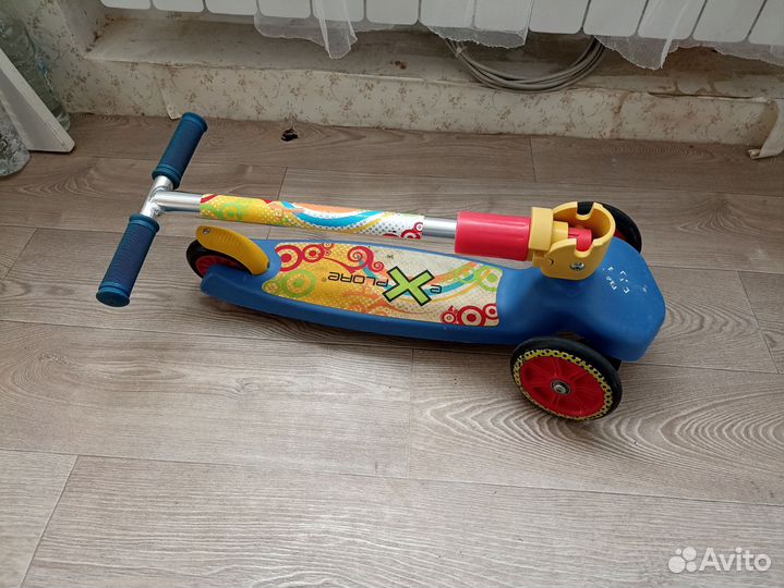 Самокат детский трехколесный складной