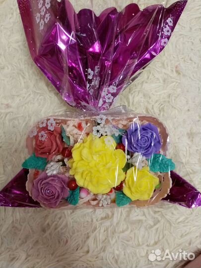 Букет цветов из мыла ручной работы