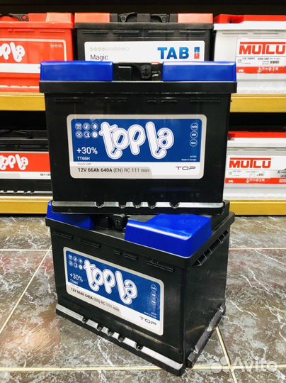 Аккумулятор Топла 66ач 640Ампер на ниссан