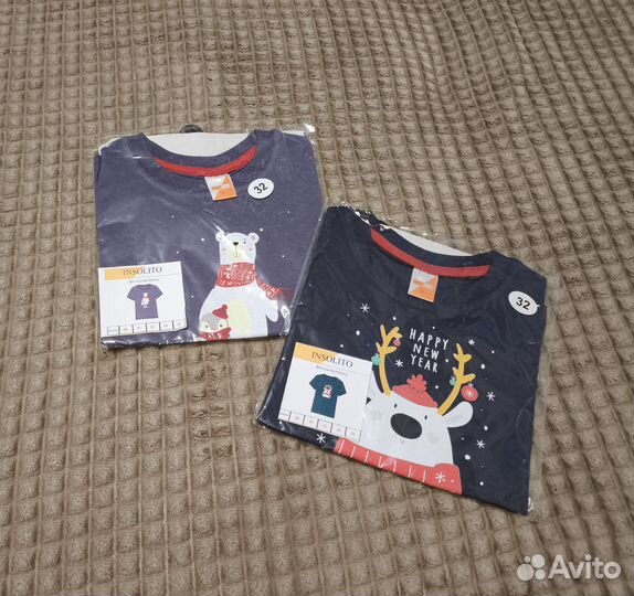 Футболка новая на девочку р.116 Новый год