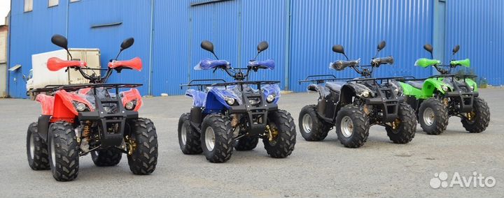 Новые. ATV Grizzli-L 125/8-R. и. Шлем. Мото159