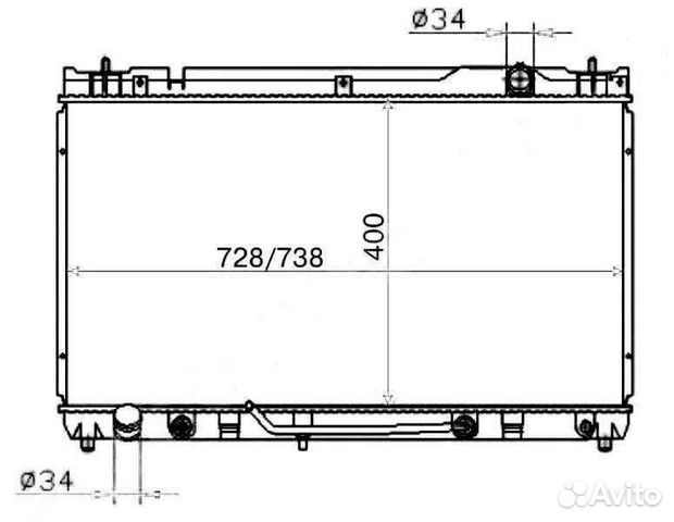 Радиатор охлаждения SAT TY0003-ACV30 Toyota Camry