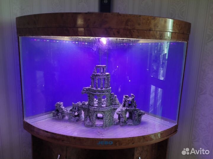 Аквариум jebo с тумбой фильтром и светом