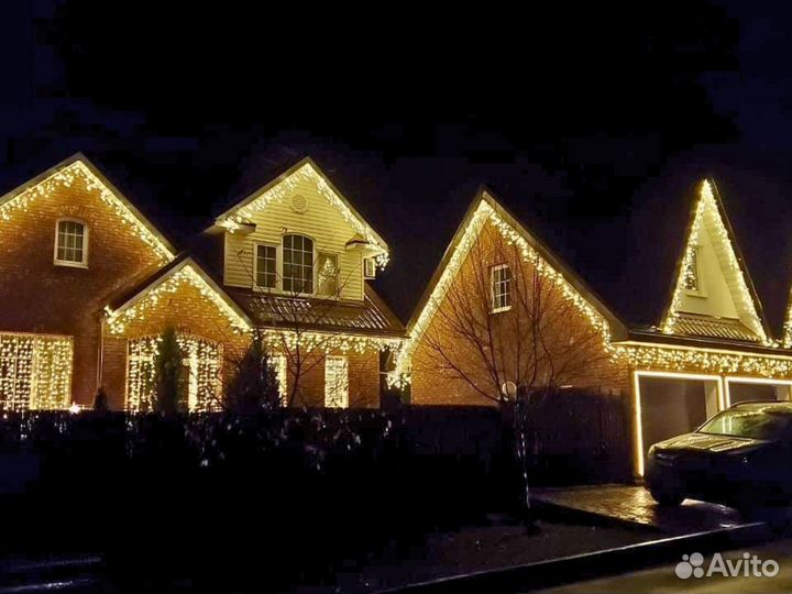 Фасадное освещение/подсветка фасада Украшение дома