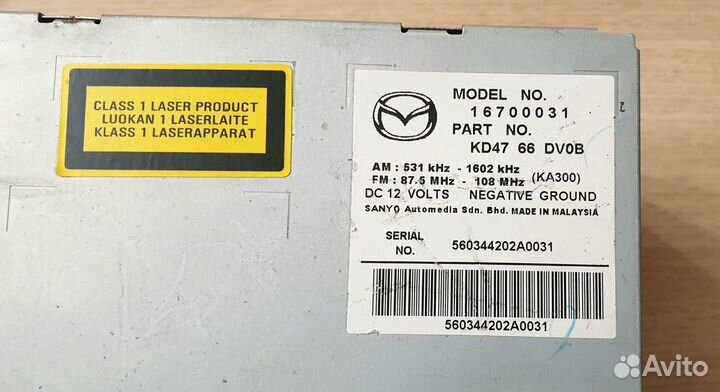 Автомагнитола mazda сх 5