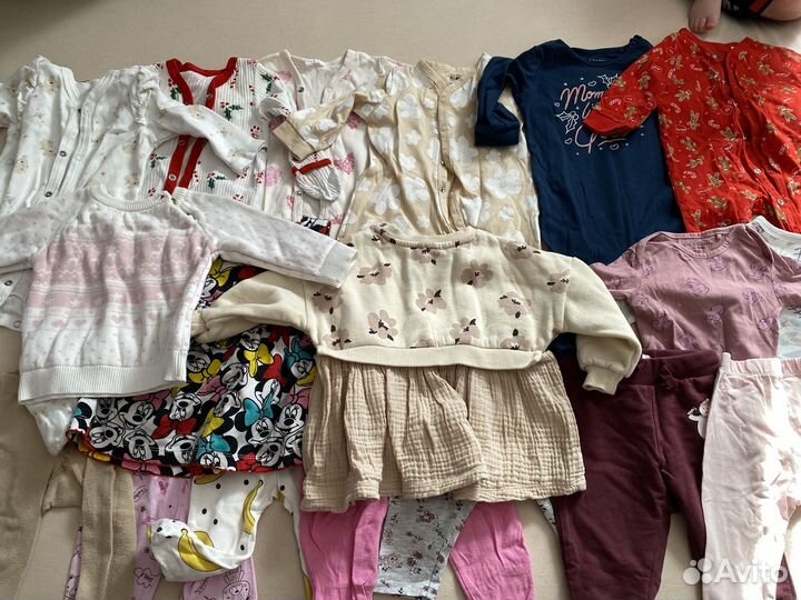 Вещи на девочку пакетом 62-68