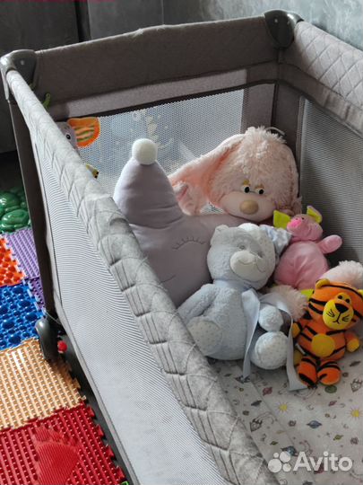 Детская кровать манеж с матрасом