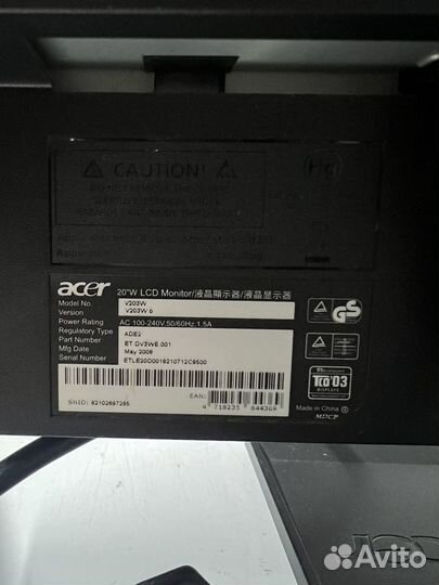 Монитор Acer v203h