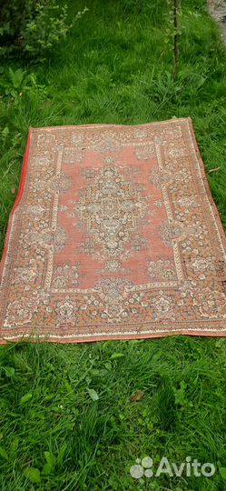 Винтажный Ковер СССР 136*200, шерстяной со стены