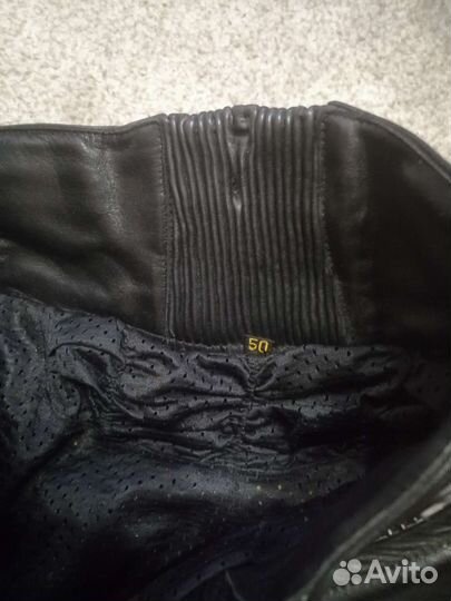 Мото штаны кожаные