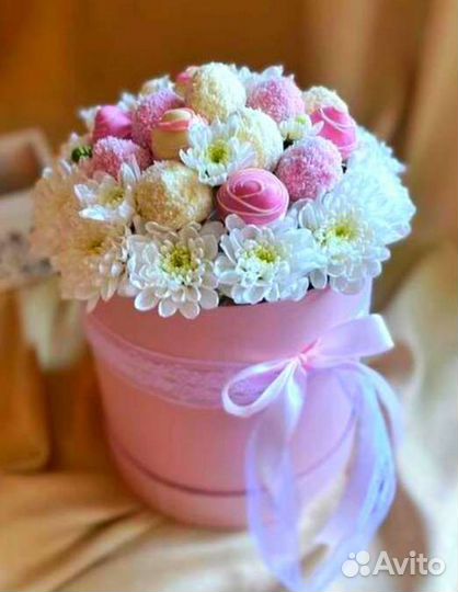 Бесплатная Доставка, Букеты с цветами, клубникой