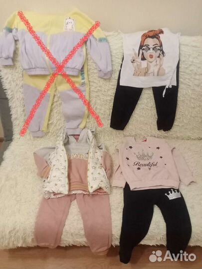 Вещи пакетом на девочку 110 -116