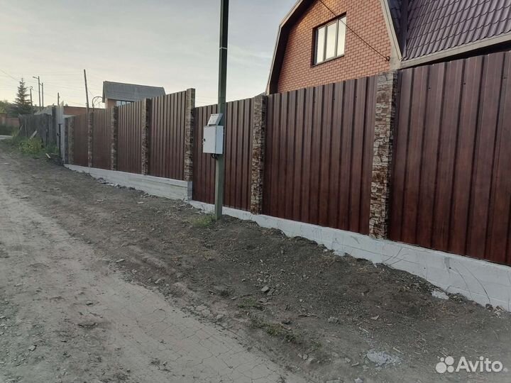Заборы из профнастила под ключ
