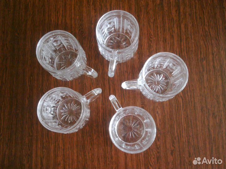Салатник, бокалы, стаканы, блюдо, хрусталь, СССР