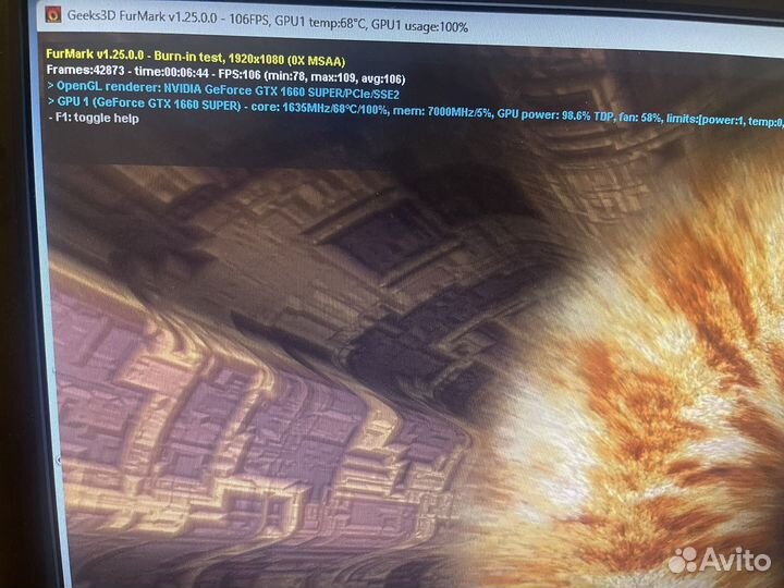 Видеокарта MSI gtx 1660 super 6gb