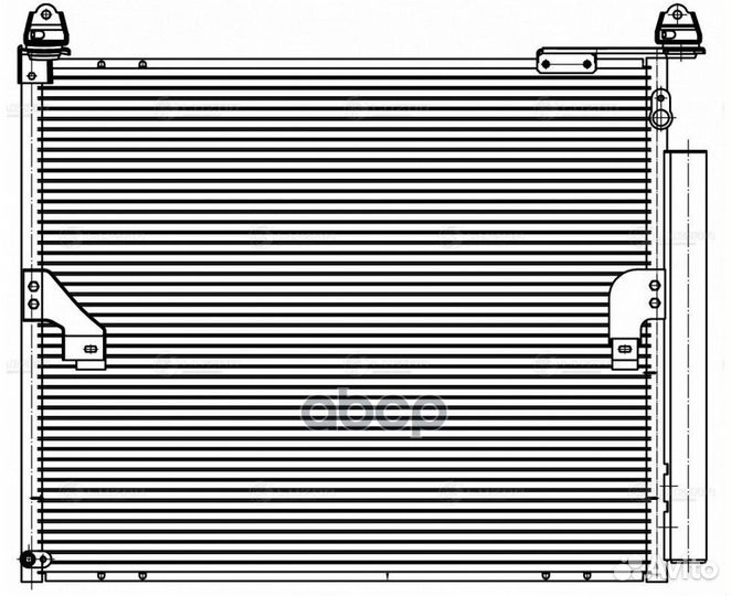 Конденсер toyota LC150 4.0 A/T 09- шт lrac 1971