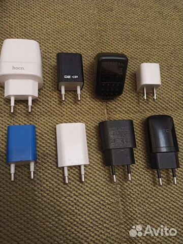 Зарядное устройство телефона 5V 3A, 5V 2.1A, 5V 1A