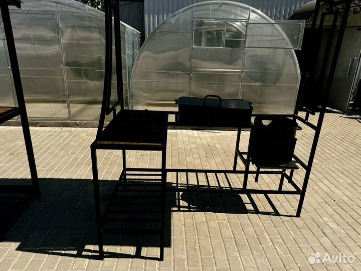 Мангал с крышей