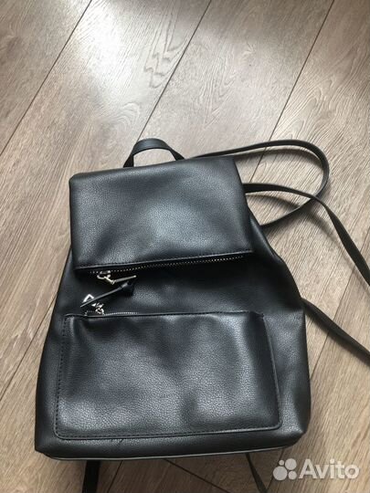 Рюкзак Zara, женский, кожа, новый