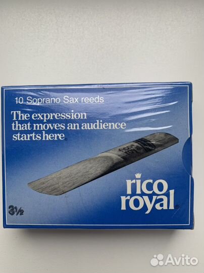 Трости для саксофона сопрано Rico Royal