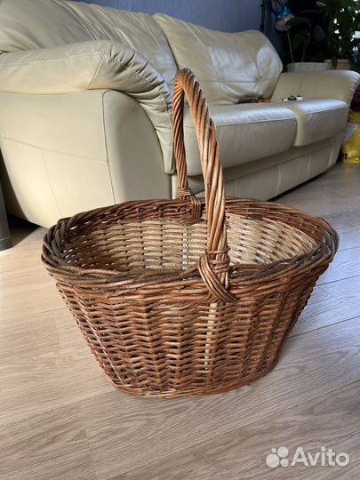 Большая плетеная корзина 51*38 см