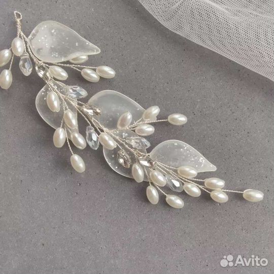 Веточка на причёску, свадебное украшение для волос