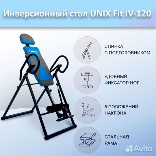 Инверсионный стол unix Fit IV-120 арт.120и.58