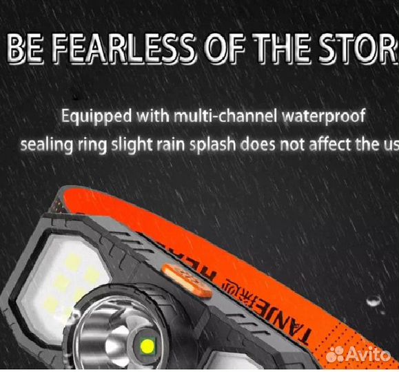 Cветодиодный налобный фонарь с 3 режимами USB