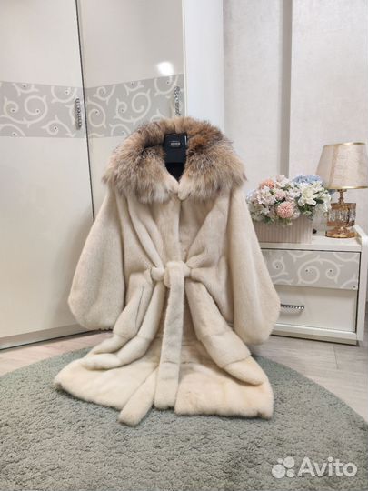 Шуба норковая рысь кимоно 46-54