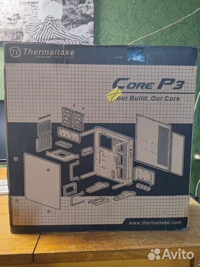 Корпус для пк thermaltake Core P3 Snow Edition