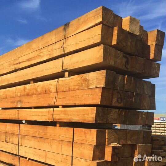 Строганный брус лиственница 190х190мм, гост
