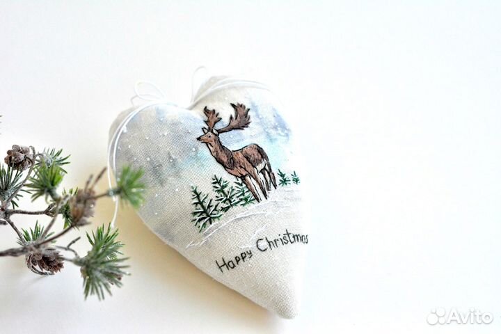 Елочное украшение ручная работа подарок новогодний