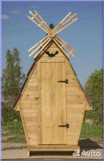 Уличный туалет домик с установкой цюи 062