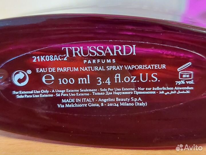 Парфюмерная вода Trussardi sound of donna 100 мл