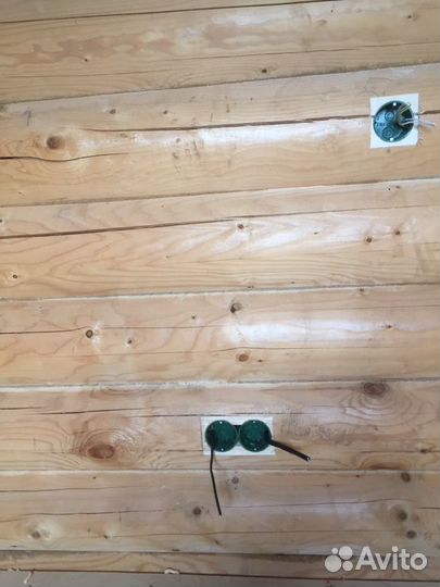 Электромонтажные работы в деревянных домах